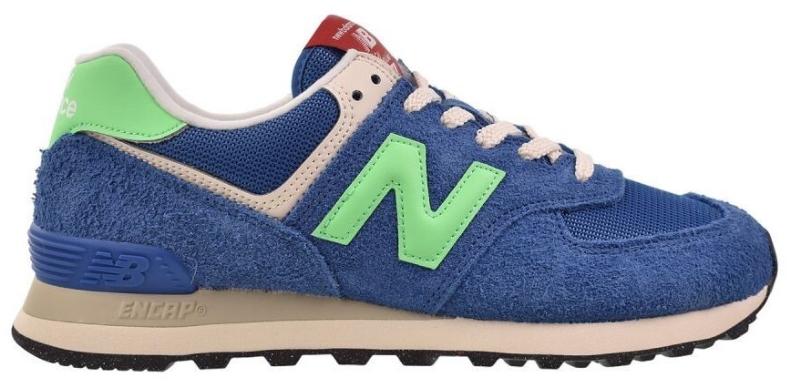 New Balance 574 Blue Agate Lime Leaf for Sale | Authenticity
