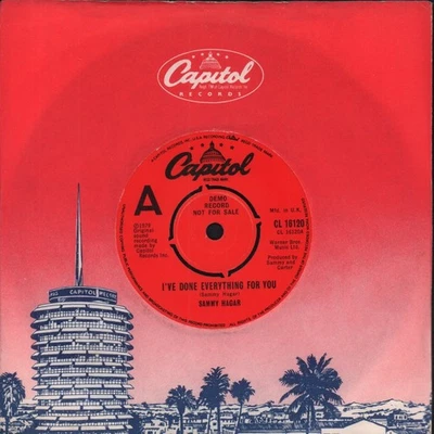 Sammy Hagar He Hecho Todo Por Ti 7" Vinilo UK Capitol 1978 Promo 4 - Imagen 1 de 2