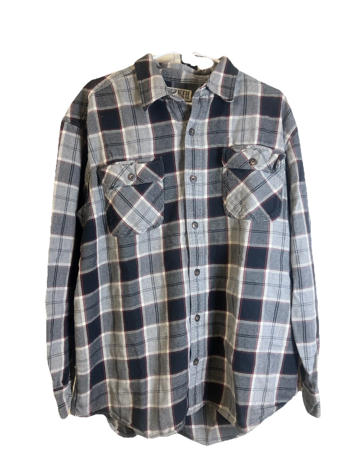Duluth Trading Flannel Shirt Men's XL Multicolor Plaid Button Up Shacket