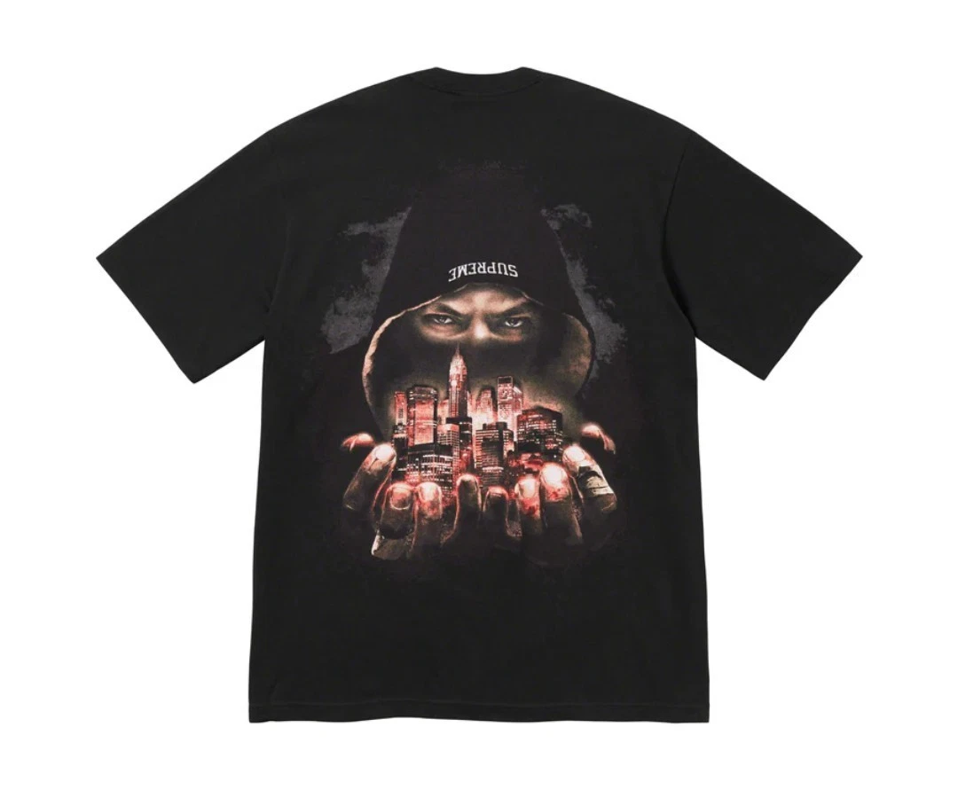 Tee shirt Supreme Fighter noir Supreme Fighter noir L