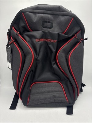 Ogio Hatch Backpack Book Bag School Laptop Black Red 18.5'' x 12'' x 8'' LOGO!!
