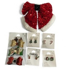 NWT Claire's Holiday Earrings  Hair Accessories