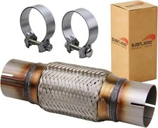 Exhaust Flex Pipe Universal Type 100 Stainless Steel For Heavy Duty And Cars... Exhaust Flex Pipe Universal Type 100 Stainless Steel For Heavy Duty And Cars...