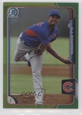 2015 Bowman Chrome Prospects Green Refractor 87/99 Carl Edwards Jr CJ fm0