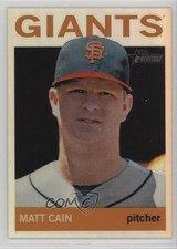 2013 Topps Heritage Chrome Refractor 164/564 Matt Cain #HC18 0b0