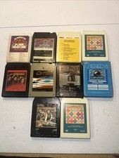 10 Classic Rock 8 Track Tapes Lot Kenny Rogers Cheech and Chan, Bee Gees tested1