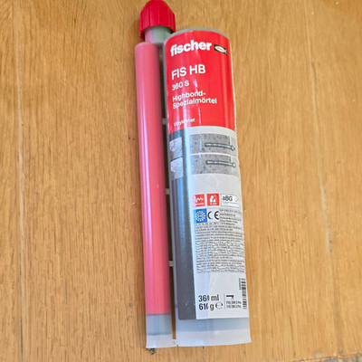 fischer Injektionsmörtel Highbond-Spezialmörtel Vinylester 360 ml Kartusche