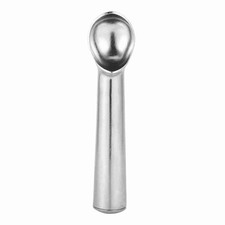 (Bright Silver)Portable Metal NOn Stick Anti Feeze Ice Cream Scoop Spoon