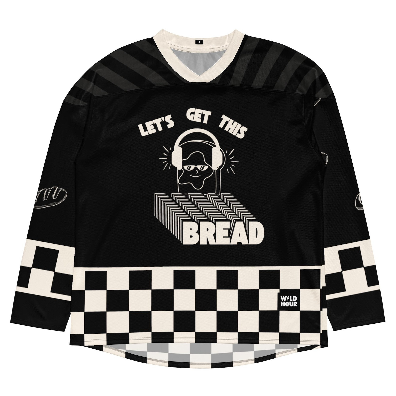 Rave Hockey Jersey Daily Bread Jersey EDM Merch Rave Merch Rave Outfits