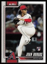 2026 Topps Series 1 Celebration Juan Burgos RC #102 Arizona Diamondbacks