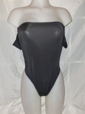 Gorgeous Black off the shoulder sleeve bodysuit Lingerie top Size L