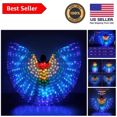 Enchanting LED Wings Costume for Women - Light-Up Fairy Wings 57'' Adult Size