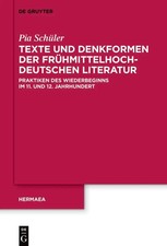Texte und Denkformen der frühmittelhochdeuts...