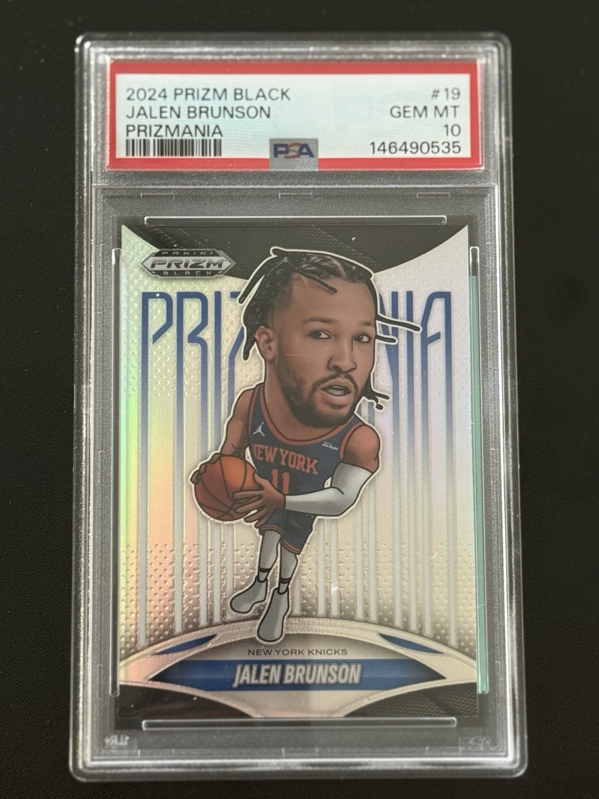Jalen Brunson 2024 Prizm Black #19 Prizmania /(SSP) Price Guide 