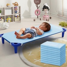 10 Pack Aqua Blue Cot Sheets for Daycare/Pre-School Standard Size, 23" x 51" ...