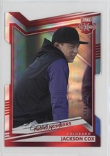 2022 Panini Elite Extra Edition Prime Numbers B Die-Cut /124 Jackson Cox #50 0w3