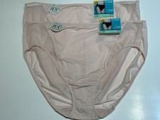 NWT Vanity Fair Breathable Luxe Hi-Cut Panties 13181 2 Pairs Size 8 XL Pink