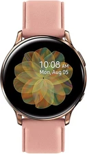 Samsung Galaxy Watch Active2 - (Bluetooth) 40mm Gold Steel  w/ Pink Sport Band
