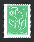 FRANCE 2025 Stamp No. MARIANNE DE LAMOUCHE GREEN Philaposte NEW **LUXURY