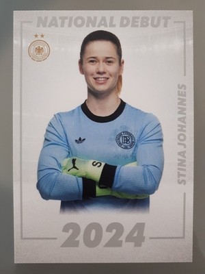 2025 Panini DFB-Frauen National Debut Stina Johannes #DEB-14 Soccer Lesen!