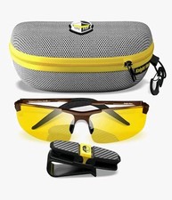 BLUPOND Night Vision Glasses for Driving For Men Women - Yellow Tint Anti Gla...