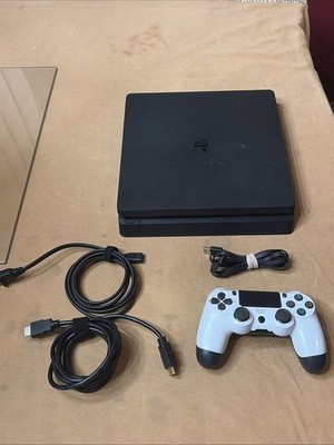 PlayStation 4 Slim PS4 1TB Black Console CUH-2215B v11.02 w/Cords & Controller