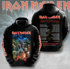 1Iron Maiden Run For Lives World Tour 2026 3D Apparel Hoodie
