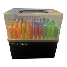 Tombow 56179 Dual Brush Pen Set in Marker Case - 108 Piece - OPEN BOX