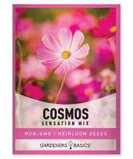Cosmos Seeds for Planting Flowers (Sensation Mix) - Pretty Pink Cosmo Flower ...