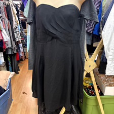 Express, Woman's Black Strapless Dress, Size 8
