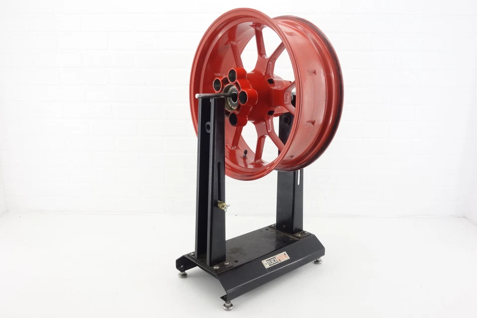 06-09 Aprilia RSV1000 R Tuono Oem Rear Wheel STRAIGHT Rim Red - Image 2 of 4