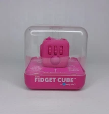 ZURU Fidget Cube Pink New - Roll Click Breathe Glide Spin Flip
