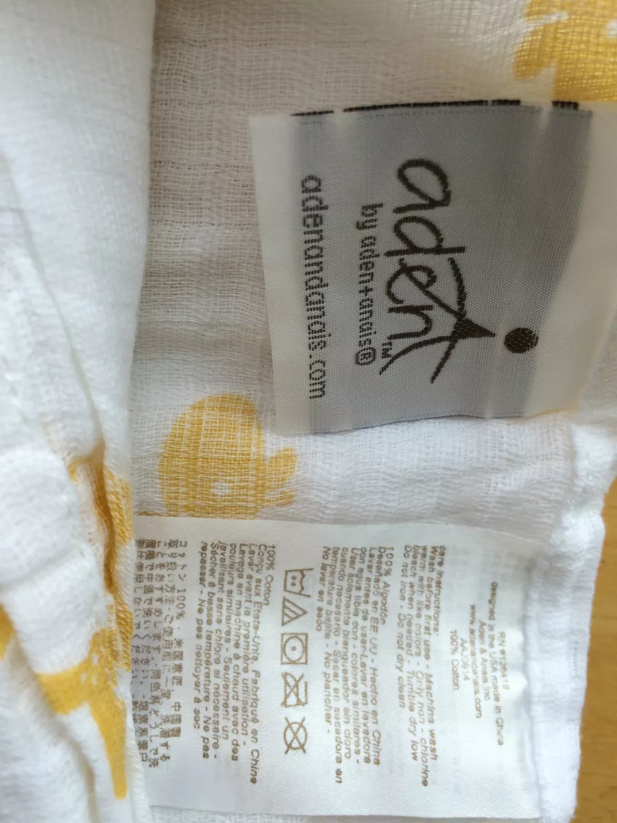 New ADEN AND ANAIS Swaddle Muslin Cotton Blanket Monkey Lion