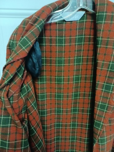 Vintage Blair Soft Cotton Blend Red & Grey Plaid Blazer Women’s 22W Career Wear - Picture 4 of 4