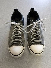 UGG Australia Gray and Black Suede and Canvas Sneakers. Women's 10