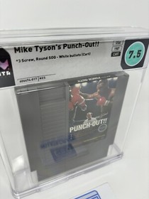 Mike Tyson's Punch-Out!! Carrito Nintendo NES 1987 💎 WATA 7.5 💎 1&ordf; impresi&oacute;n blanco