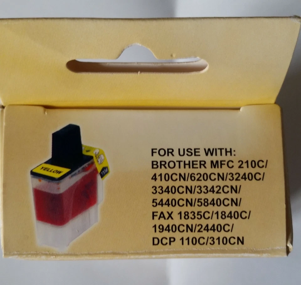 Toner Tinten Patrone für Brother MFC 210 C/410 CN gelb Ink Cartridge abgelaufen - Bild 2 von 2