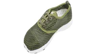 Frogg Toggs Skippers Water Shoes Mossy Green Youth Boy Size  #4SK121-507-02 LR