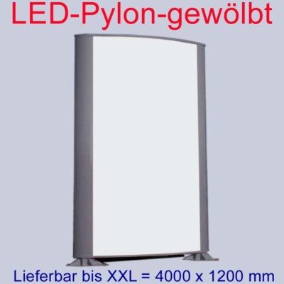 Aufsteller  2-seitig 3500x1500 mm  Leuchtstoff beleuchtet Bodenaufsteller
