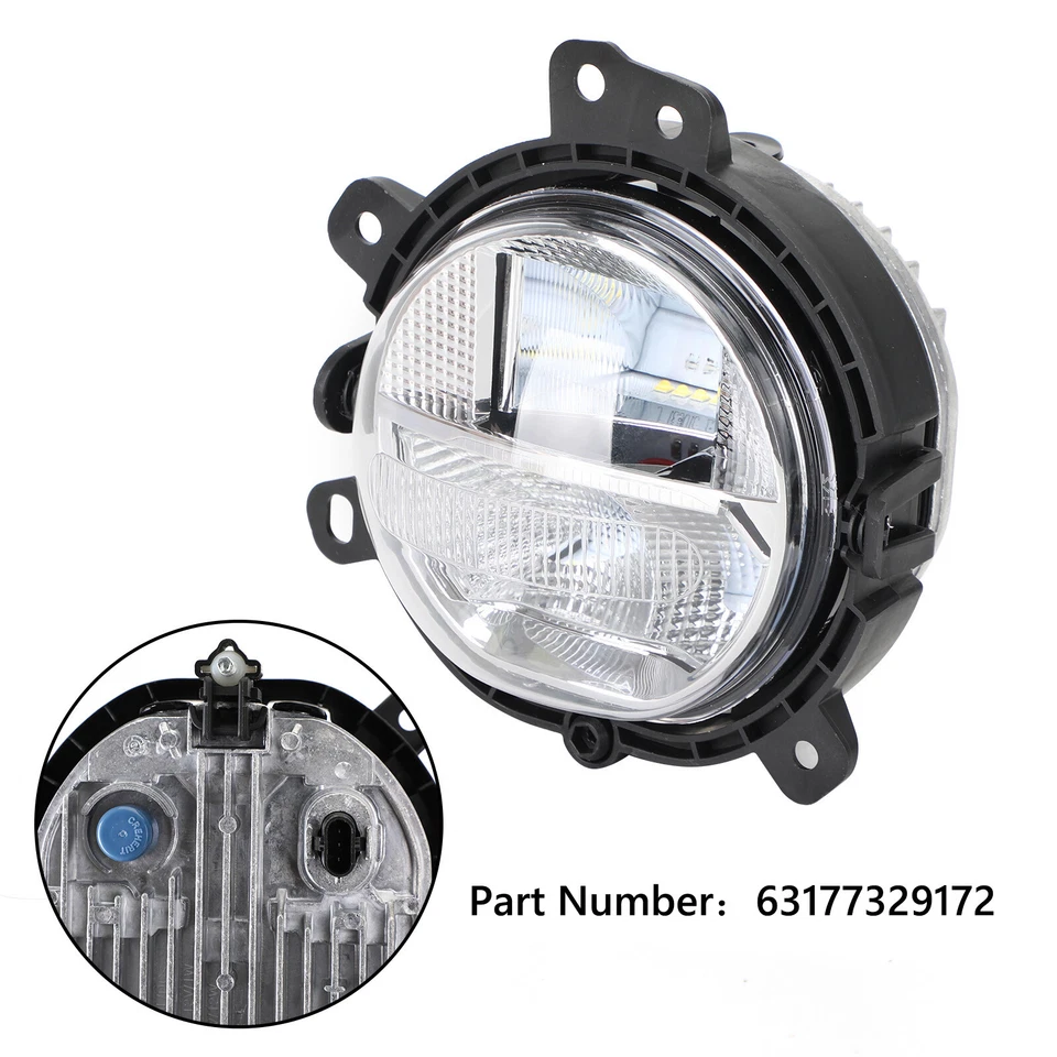 Front Bumper Right Fog Light Lamp 63177329172 For BMW Mini F55 F56 F54 F57, - Image 2 of 4