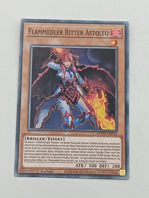 Yu-Gi-Oh Einzelkarte Flammedler Ritter Astolfo bespielt