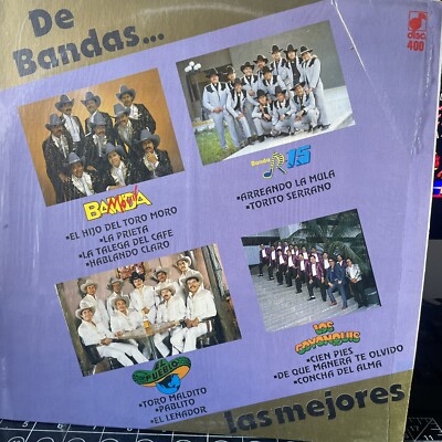 DE BANDAS...LAS MEJORES LP/VARIOUS/BANDA MOVIL/BANDA R-15/BANDA EL ...