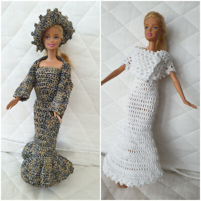 Au choix robes de Barbie neuves fait main au crochet