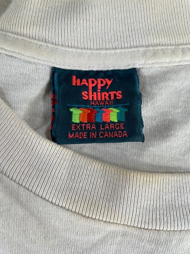 1994 NFL Pro Bowl Hawaii T-Shirt XL White Single Stitch Happy Shirts Graphic Tee - Picture 6 of 8