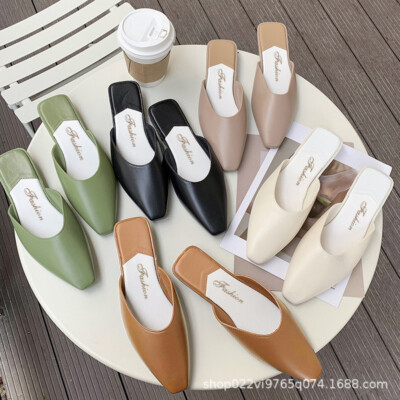 Women's Slide Mules Sandals Shoes Flats 1