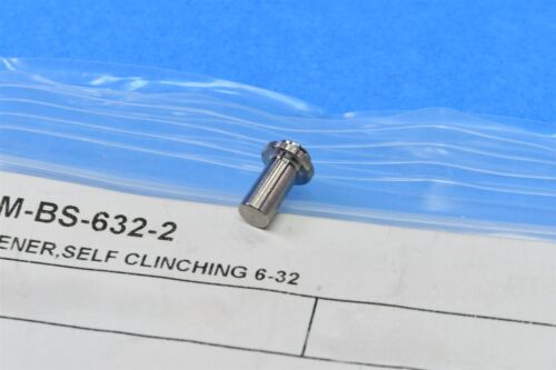 Lot of 100 Mil-Spec PEM-BS-632-2 Self Clinching Blind Fastener #6-32 x 0.335" - Picture 3 of 3