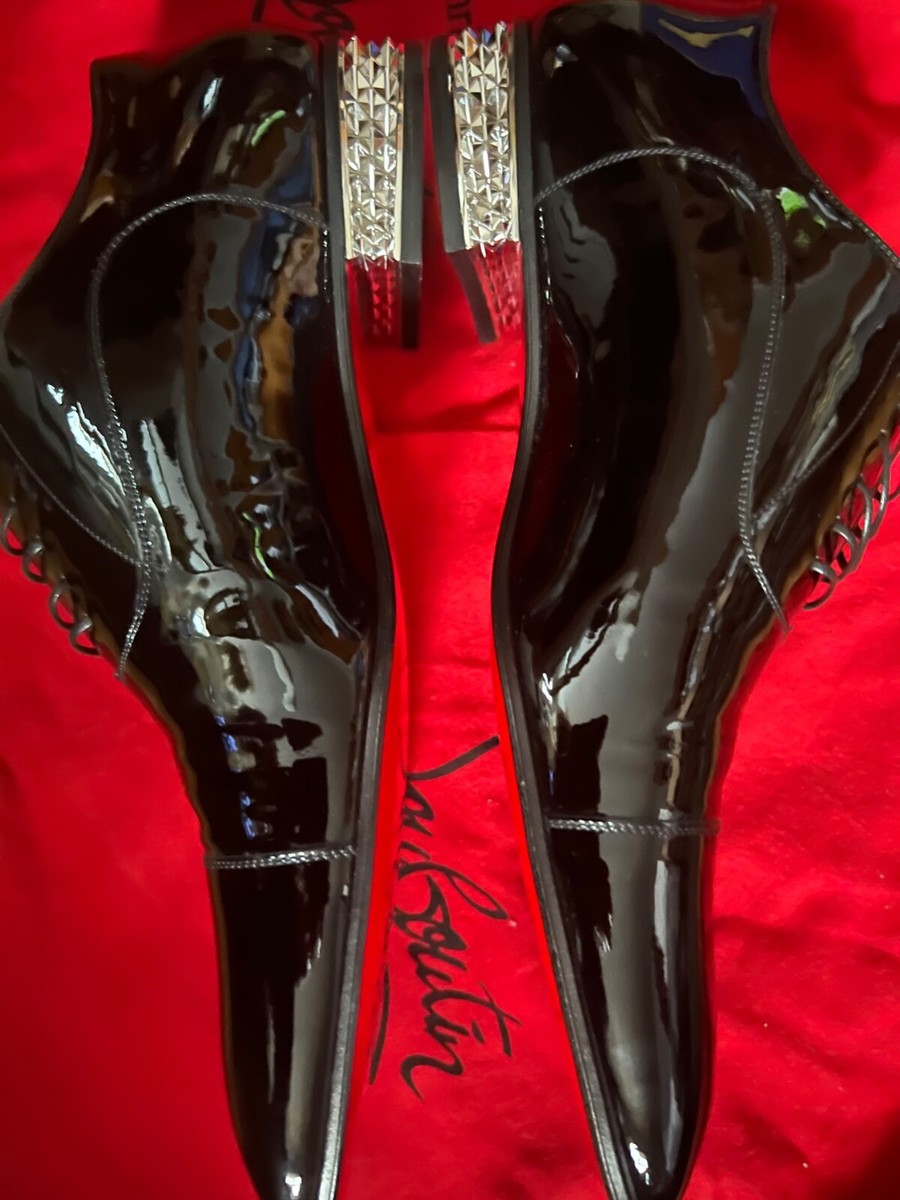 Christian Louboutin Black Patient Leather mens Dress shoes Christian Louboutin Black Patient Leather mens Dress shoes