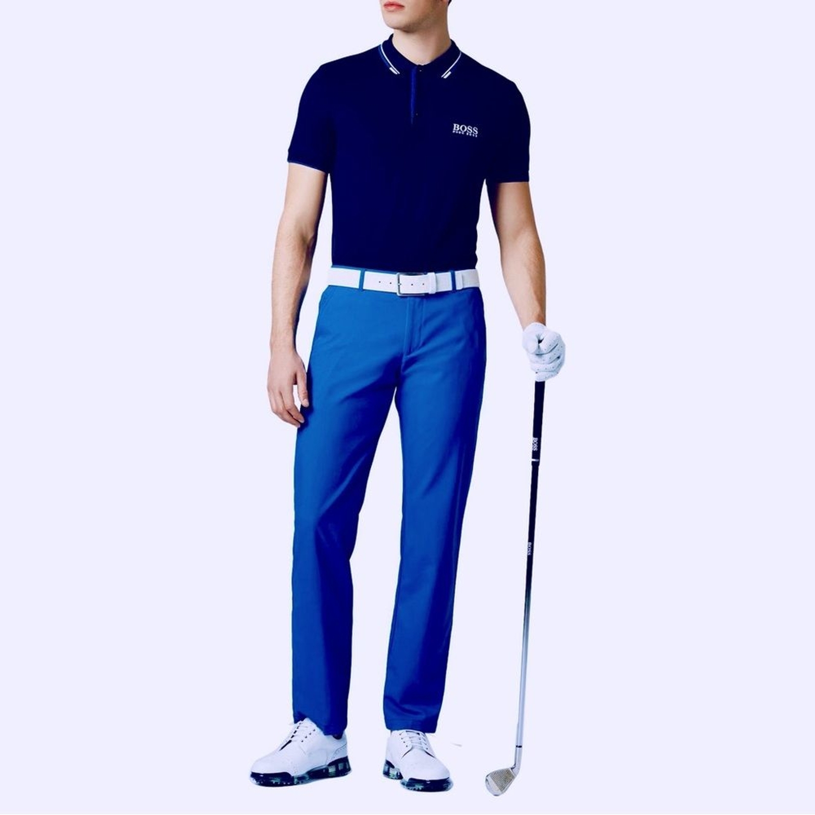 HUGO BOSS Hakan 9 Golf Sport Trouser Pants Electric Blue 36 R 