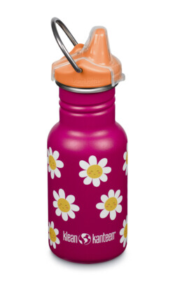 Kindertrinkflasche Klean Kanteen Sippy - Happy Flowers, inkl. Namensgravur
