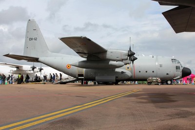 Belgian Air Force Lockheed C-130 Hercules CH12 colour photograph